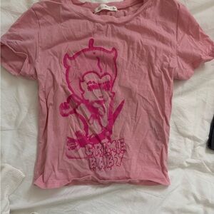 grime baby tee crop top